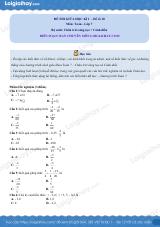 Đề thi giữa kì 1 Toán 7 - Đề số 10